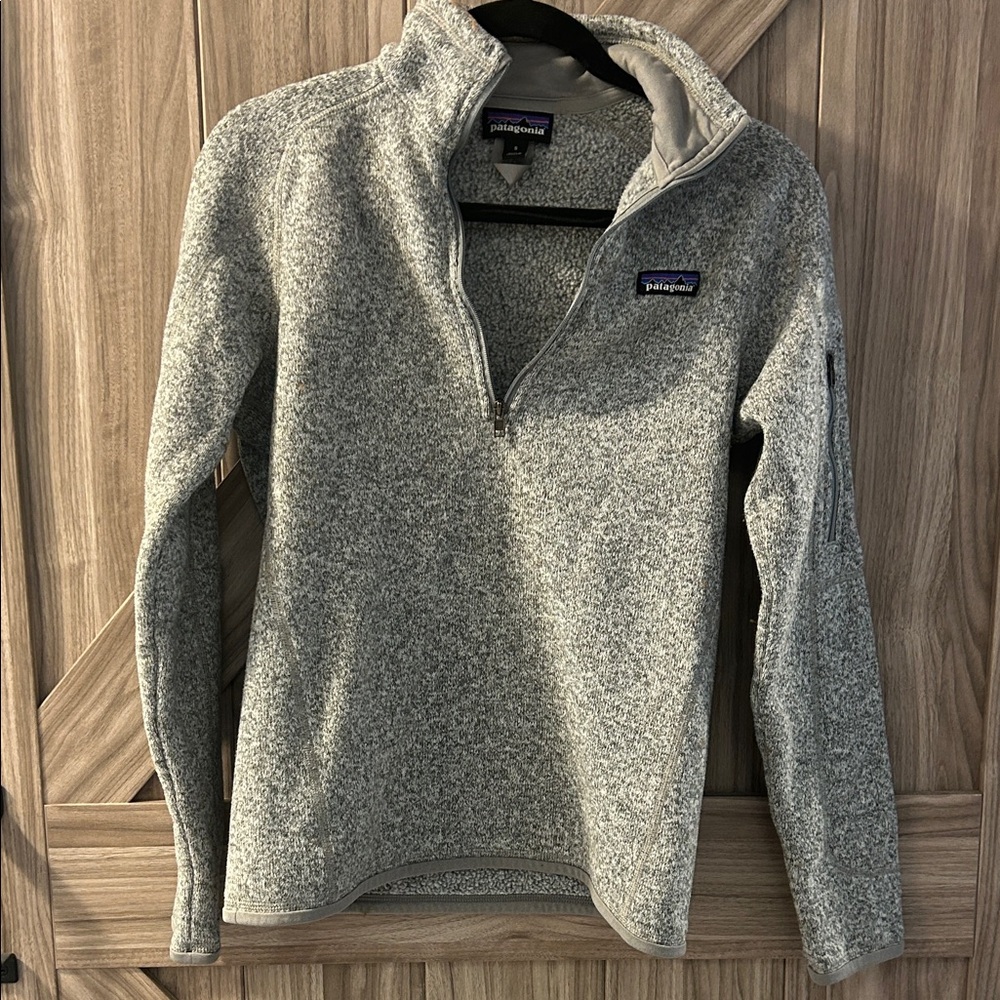 Patagonia Heathered Gray Fleece Pullover